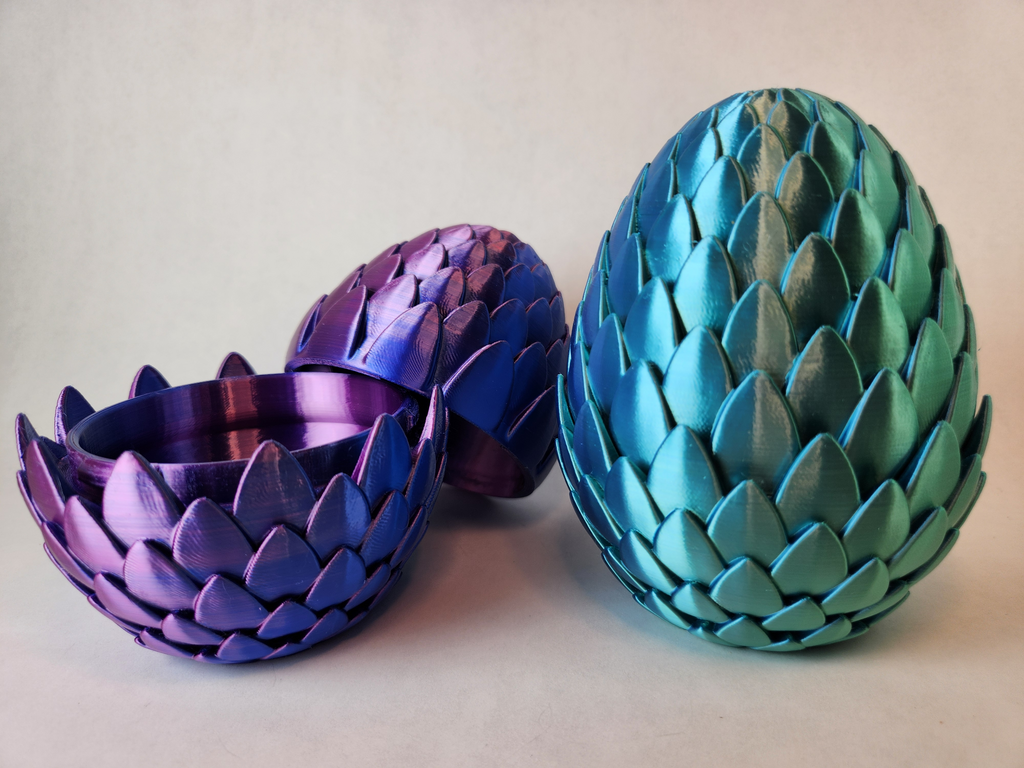 Mini Dragon Egg Storage Box 2.5 Inch Fantasy Decor 3D Printed Gift