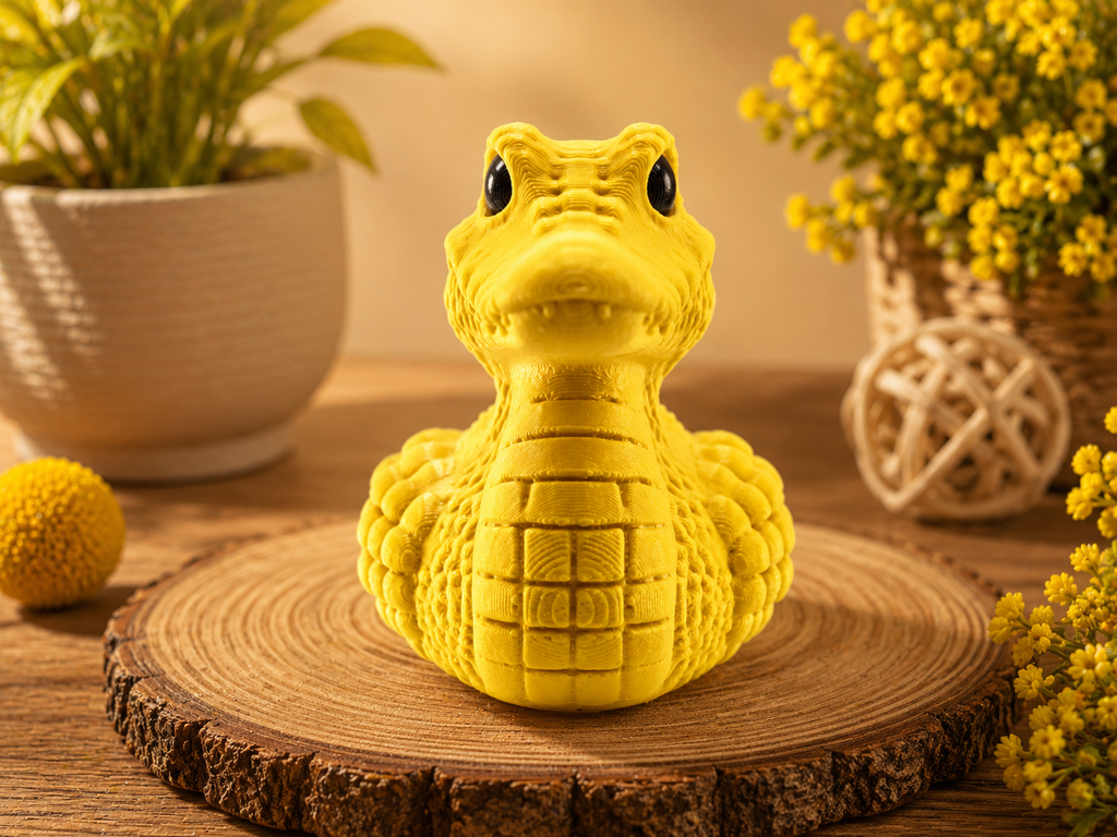 Cute Alligator Duck 3D Printed Desk Toy Funny Animal Decor Gift