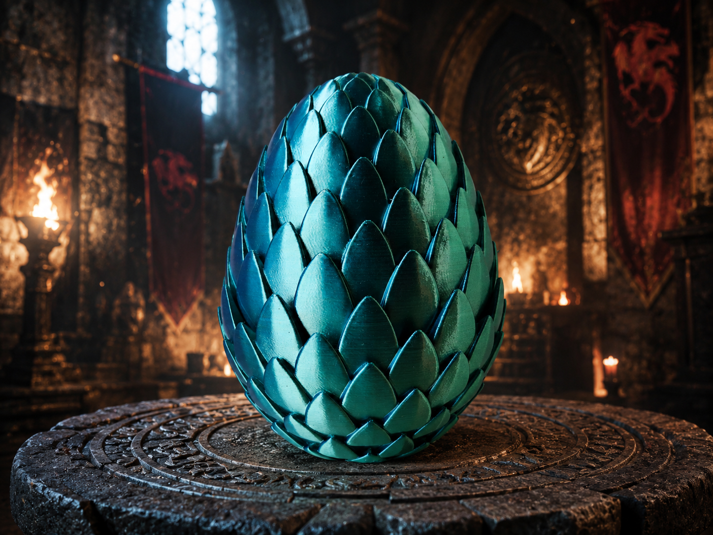 14.5 cm Dragon Egg Storage Box 5.7 Inch Fantasy Decor 3D Printed Gift