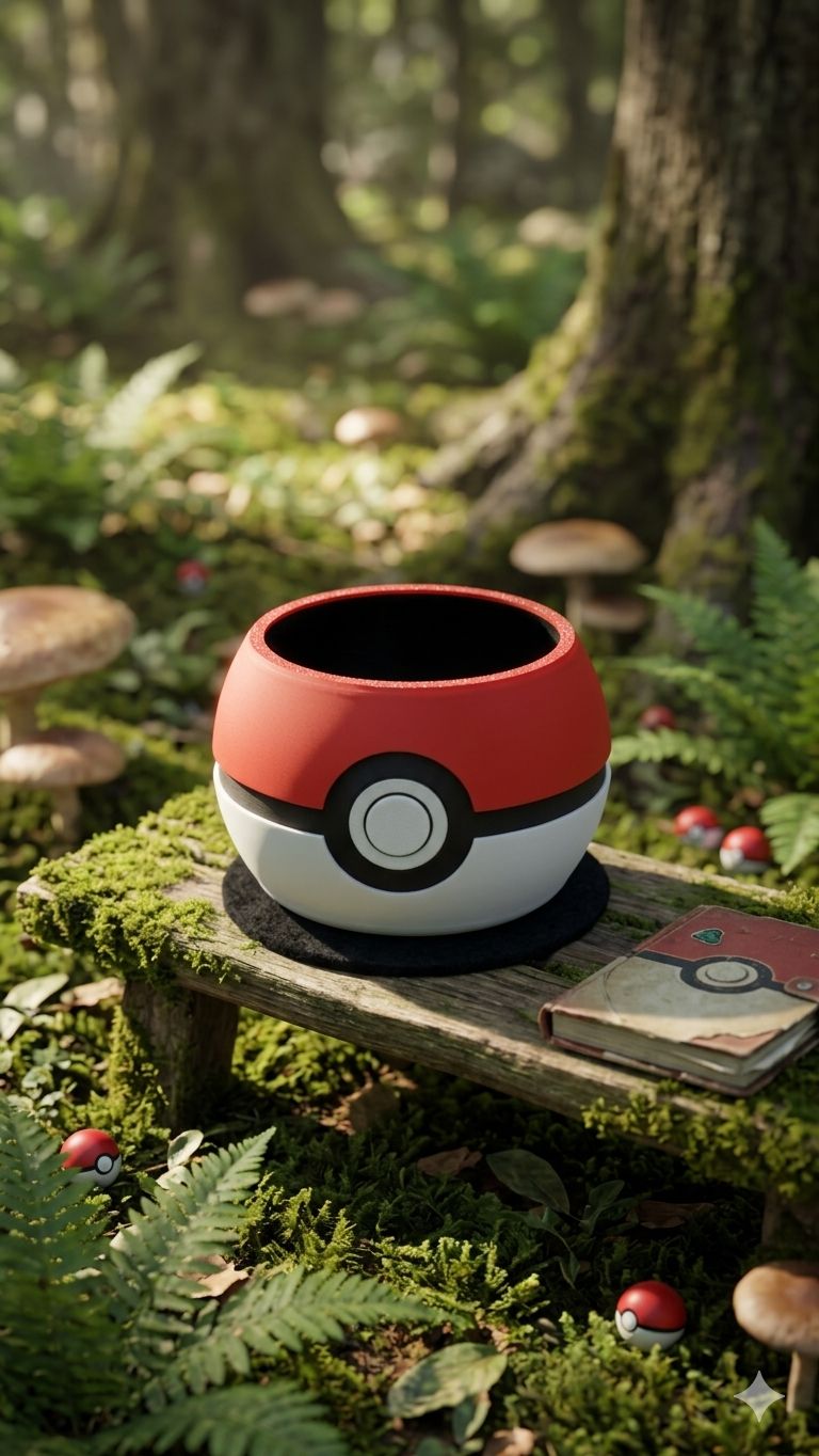 Monster Capture Ball Pen Holder – 3D Printed Desk Organizer
