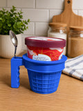 Ice Cream Pint Holder with Spoon Slot – 3D Printed Dessert Cup Sleeve