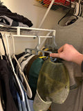 3D Printed Hat Organizer Hanger, Cap Holder for Closet, Baseball Cap Rack, Hat Storage Organizer, Closet Organizer, Space Saving Hanger