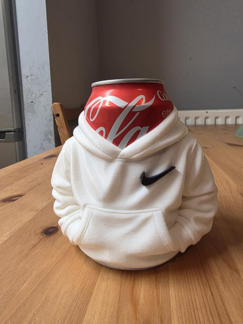 3D Printed Soda Can Holder Hoodie – Funny Drink Sleeve, Unique Gift for Beverage Lovers